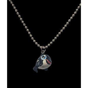 Ocean Themed Baby Orca Whale Pendant Necklace
